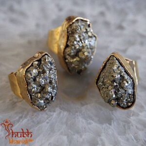 Pyrite Rings Shubh Kharidi