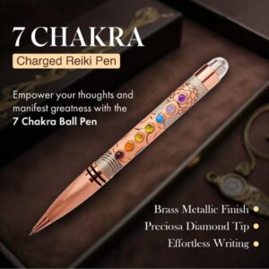 Seven Chakra pyrite pen Shubhkharidi